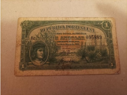 Billete De Portugal De 1 Angolar, Año 1942 - Portugal