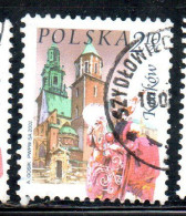 POLONIA POLAND POLSKA 2002 WAWEL CATHEDRAL ST. MARY'S CHURCH LAJKONIK CRACOW 2.10z USATO USED OBLITERE' - Oblitérés