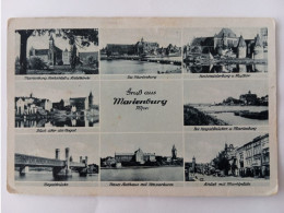 Gruß Aus Marienburg In Westpreußen, Mehrbild-AK, Feldpost 1940 - Westpreussen