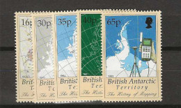 1997 MNH British Antactic Territory, Mi 267-71 Postfris** - Unused Stamps