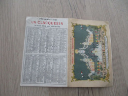 F5 Calendrier 1900 Pub Publicité 2 Volets Illustré Apéritif Clacquesin - Petit Format : ...-1900