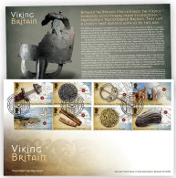 Great Britain 2024 Viking, Sword,Iron,Silver,Gold,Bronze,Coin,Antler Comb,Helmet,Somerset,Temple,War, FDC Cover (**) - Sin Clasificación