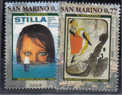SAN MARINO  2085-2086, Postfrisch **, Europa CEPT: Plakatkunst, 2003 - Unused Stamps