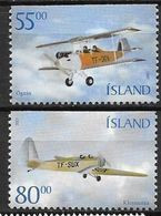 Islande 2001 N°913A/913B Neufs** Avions - Ungebraucht