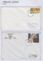 Greenland Station Nuuk 2 Covers  (GB152) - Wetenschappelijke Stations & Arctic Drifting Stations