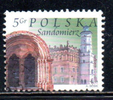 POLONIA POLAND POLSKA 2004 CITY TOWN HALL CHURCH ARCHWAY SANDOMIERZ 5g USATO USED OBLITERE' - Oblitérés