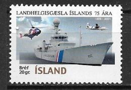 Islande 2001 N°908 Neuf** Bateau Garde Côtes - Ungebraucht