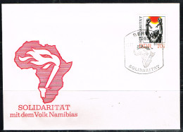 SOLID L 3 - ALLEMAGNE DEMOCRATIQUE N° 2302 Sur FDC Solidarité Avec La Namibie - 1981-1990