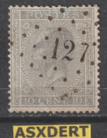 N° 17 Lp. 127 Fléron - 1865-1866 Perfil Izquierdo