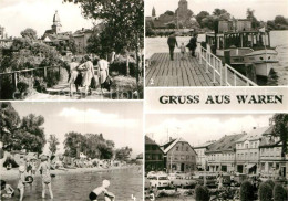 72982879 Waren Mueritz Altstadt Kietz Bruecke Marktplatz Badeanstalt Waren Mueri - Waren (Müritz)