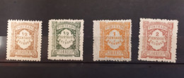 Timbres Portugal :  1904- 1915 Taxe N° 21, 22, 23, 24 / 0,5 C, 1c, 2c NEUF **   & - Usati