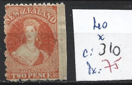 NOUVELLE-ZELANDE 40 * Côte 310 € - Unused Stamps