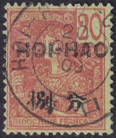 French Offices Hoi-Hao 1906 Sc 38 Yt 38 Used Some Short Perfs - Usados