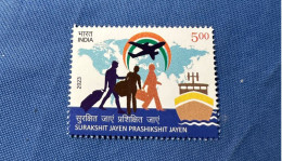 India 2023 Michel 17th Pravasi Bhartiya Divas Rs 5 MNH - Unused Stamps