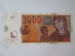 Macedonia 1000 Denari 2016 Banknote AUNC,see Pictures - North Macedonia