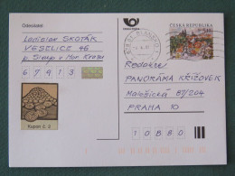 Czech Republic 2001 Stationery Postcard 5.40 Kcs Prague Sent Locally - Storia Postale