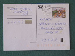 Czech Republic 2001 Stationery Postcard 5.40 Kcs Prague Sent Locally - Storia Postale