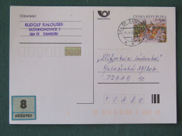 Czech Republic 2001 Stationery Postcard 5.40 Kcs Prague Sent Locally - Storia Postale