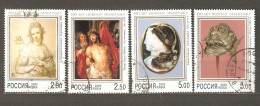 Russia: Full Set Of 4 Used Stamps, Paintings - 150 Years Of Inauguration Of New Hermitage, 2002, Mi#961-4 - Oblitérés