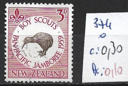 NOUVELLE-ZELANDE 374 Oblitérés Côte 0.30 € - Used Stamps