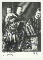 AUTOGRAFO FRANCO BORDONI BARITONO IN RIGOLETTO SU FOTOGRAFIA CM. 15X10 - Chanteurs & Musiciens