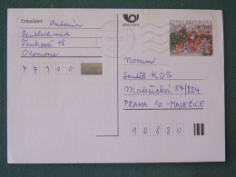 Czech Republic 2001 Stationery Postcard 5.40 Kcs Prague Sent Locally - Covers & Documents