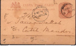 Postal History: India Postal Stationery Card - 1902-11 King Edward VII