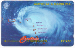 Antigua & Barbuda - Hurricane Luis - 54CATF (with Ø) - Antigua And Barbuda
