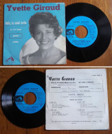 RARE French EP 45t BIEM (7") YVETTE GIRAUD «Hello, Le Soleil Brille» (from The Film: «Le Pont De La Rivière Kwaï», 1958) - Ediciones De Colección