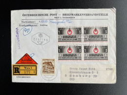 AUSTRIA 1964 REGISTERED LETTER VIENNA WIEN TO HAMBURG 01-10-1964 OOSTENRIJK OSTERREICH EINSCHREIBEN NACHNAHME - Covers & Documents