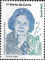 BRAZIL - DEATH OF LYGIA FAGUNDES TELLES (1918-2022), BRAZILIAN NOVELIST/WRITER 2023 - MNH - Unused Stamps