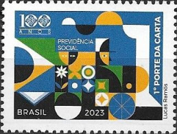 BRAZIL - CENTENARY OF NATIONAL SOCIAL SECURITY 2023 - MNH - Unused Stamps