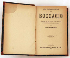 Los Cien Cuentos De Boccacio Cotejados Por Luis Oriols. Tomos 3 Y 4 En Uno - Other & Unclassified