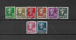 NORVEGIA - 1937/38 - N. 173 - 175 - 176 - 177 - 179 - 180 - 181 USATI (CATALOGO UNIFICATO) - Oblitérés
