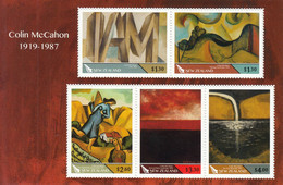 2019 New Zealand Colin McCahon Art Paintings Souvenir Sheet MNH @ BELOW FACE VALUE - Unused Stamps