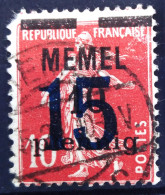 MEMEL                          N° 34     (Cat. Michel)                       OBLITERE - Memelgebiet 1923