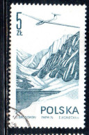 POLONIA POLAND POLSKA 1976 1978 AIR POST MAIL AIRMAIL CONTEMPORARY AVIATION JANTAR GLIDER 5g USED USATO OBLITERE' - Gebruikt