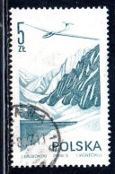 POLONIA POLAND POLSKA 1976 1978 AIR POST MAIL AIRMAIL CONTEMPORARY AVIATION JANTAR GLIDER 5g USED USATO OBLITERE' - Used Stamps