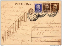 STORIA POSTALE 1945  CARTOLINA  CON ANNULLO BUONALBERGO BENEVENTO - Ganzsachen