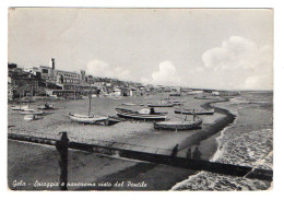 GELA, LA SPIAGGIA, B/N, VIAGGIATA 1955      **//** - Gela