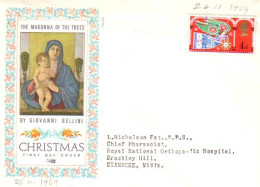 G-B Christmas 1969 FDC Cover ( A90 440) - 1952-1971 Em. Prédécimales