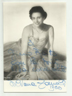 AUTOGRAFO SILVANA ZANOLLI MEZZOSOPRANO    SU FOTOGRAFIA CM. 15X10 - Sänger Und Musiker