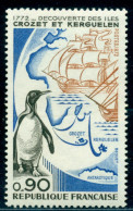 1972 Krozet,Kerguelen,atarctic Islands,Imperial Penguin,ship,France,1780,MNH - Pinguïns & Vetganzen