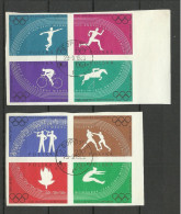 POLEN Poland 1960 Michel 1166 - 1173 B O (2 X 4-block) Olympic Games Rom Roma Italia Olympische Spiele - Summer 1960: Rome