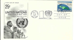 Envellope NATIONS UNIS 1e Jour N° 114 Y & T - Brieven En Documenten