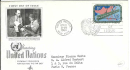 Envellope NATIONS UNIS 1e Jour N° 77 Y & T - Storia Postale