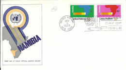 Envellope NATIONS UNIS 1e Jour N° 233 - 234 Y & T - Storia Postale