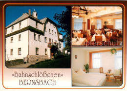 73741016 Bernsbach Gaststaette Pension Bahnschloesschen Gastraum Zimmer Bernsbac - Bernsbach