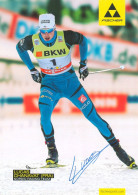 Autogramm AK Langläufer Lucas Chanav Schwarzy Chanavat Le Grand-Bornand Olympia France Frankreich Cross-country Skiing - Authographs