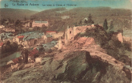 BELGIQUE - La Roche En Ardenne - Vue Sur Les Ruines Du Château Et L'orphelinat - Colorisé -Carte Postale Ancienne - La-Roche-en-Ardenne